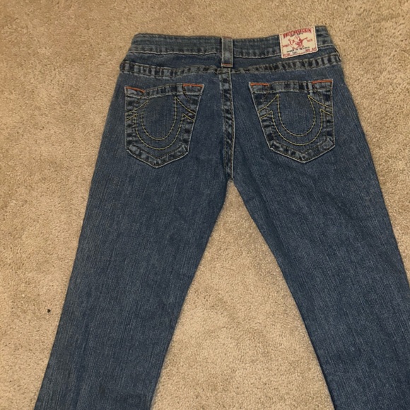 True Religion "Tony" Flared Wide Leg Jeans Size: 29 - Picture 2 of 15